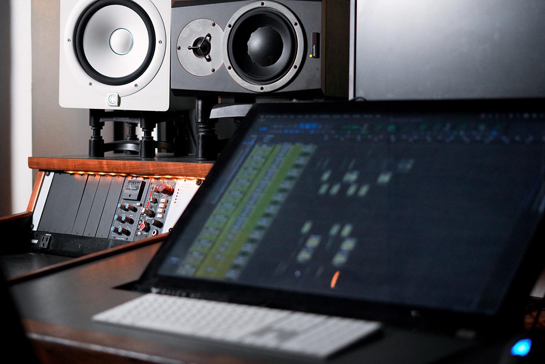 Studio B Raven console and monitors